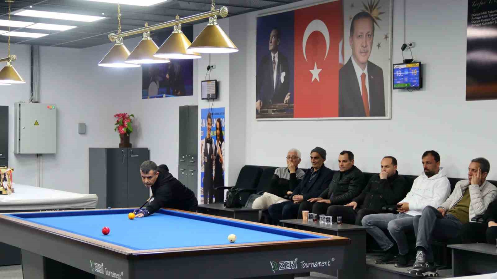ELAZIĞ'DA 3 BANT BİLARDO ŞAMPİYONASI TAMAMLANDI