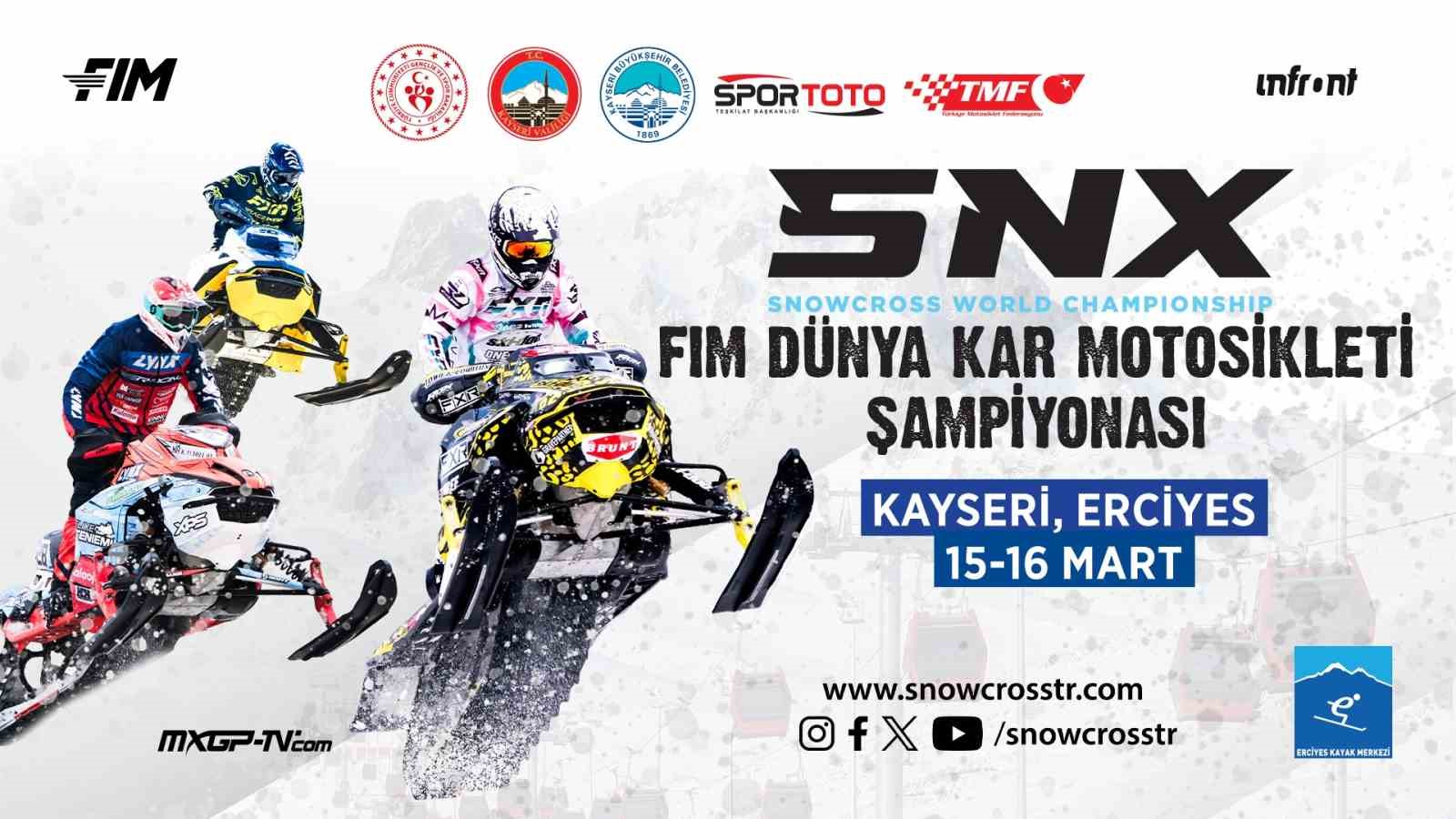 ERCİYES, 2025 DÜNYA KAR MOTOSİKLETİ ŞAMPİYONASINA EV SAHİPLİĞİ YAPACAK