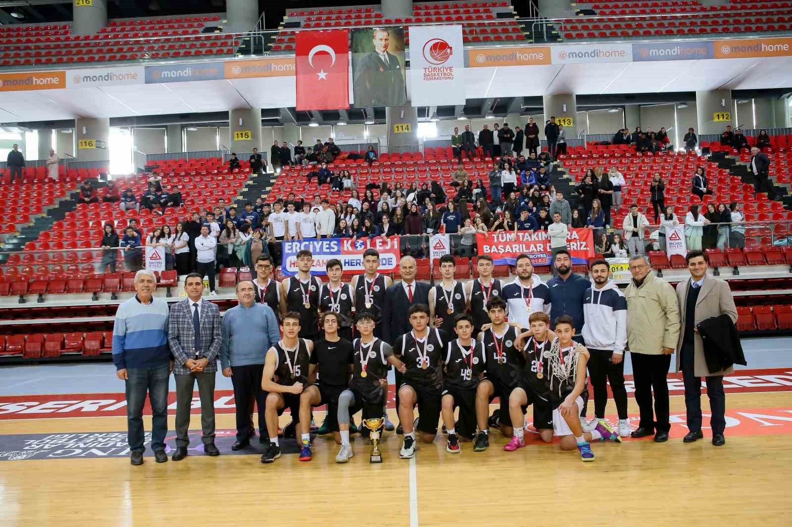 ERCİYES KOLEJİ BASKETBOL TAKIMI ALTINCI KEZ ŞAMPİYONLUĞA ULAŞTI