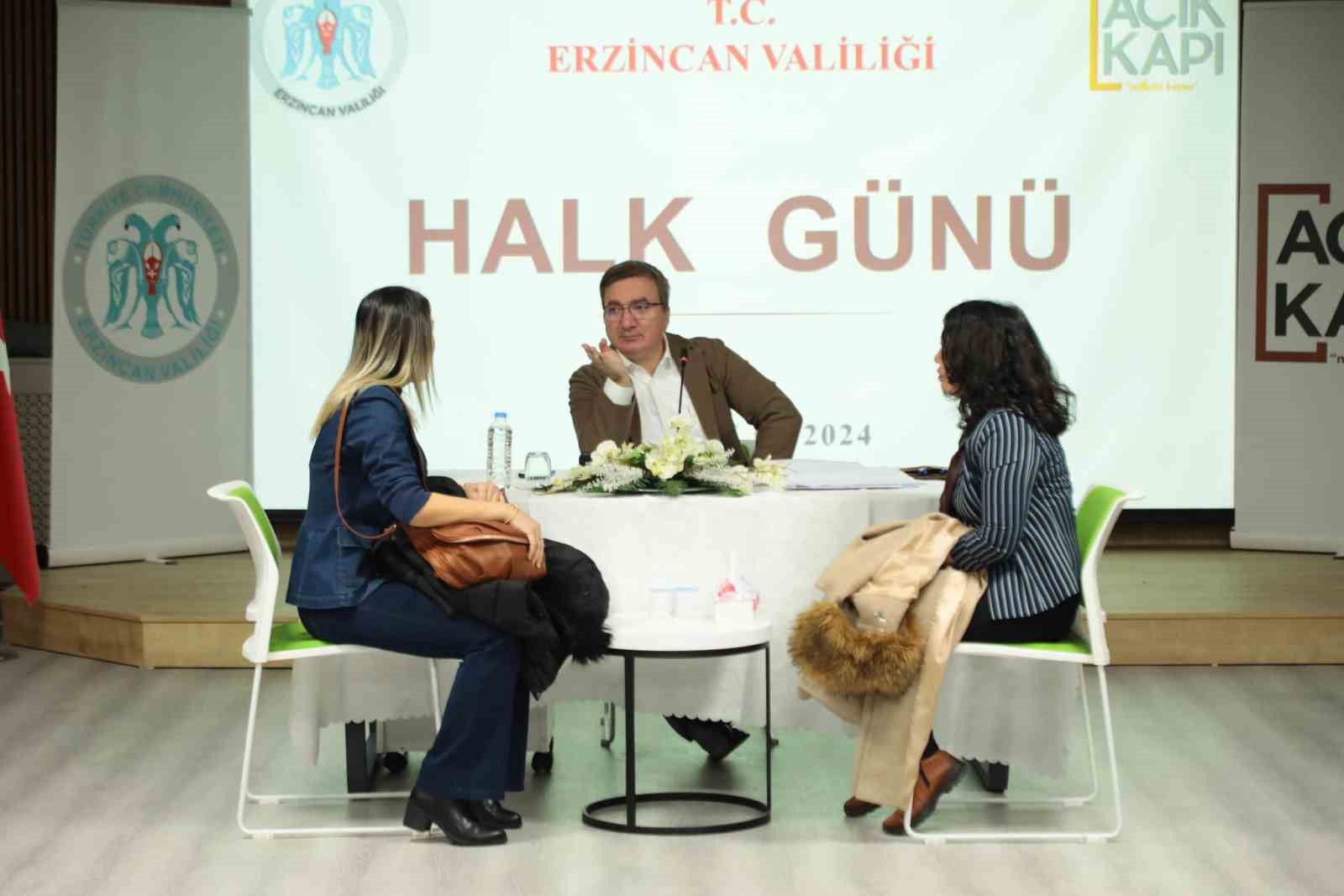 ERZİNCAN VALİSİ HAMZA AYDOĞDU, VATANDAŞLARIN SORUNLARINI DİNLİYOR
