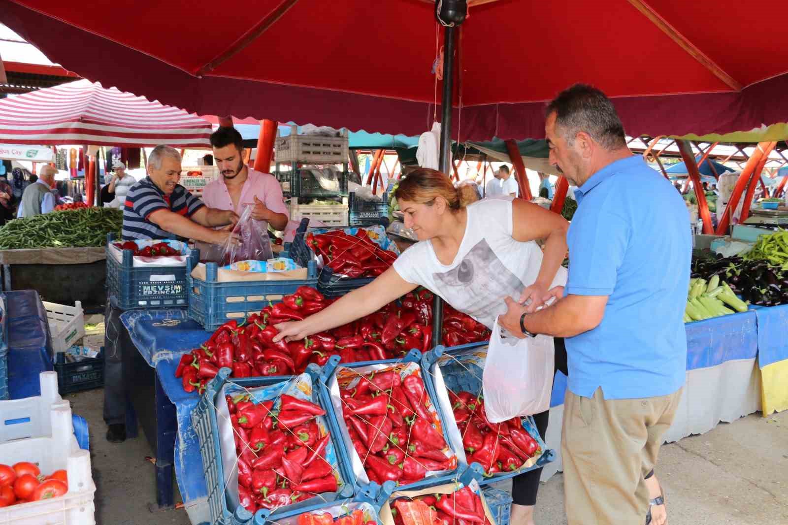 ERZİNCAN'DA KIŞ HAZIRLIKLARI BAŞLADI: SALÇA MALZEMELERİ RAĞBET GÖRÜYOR