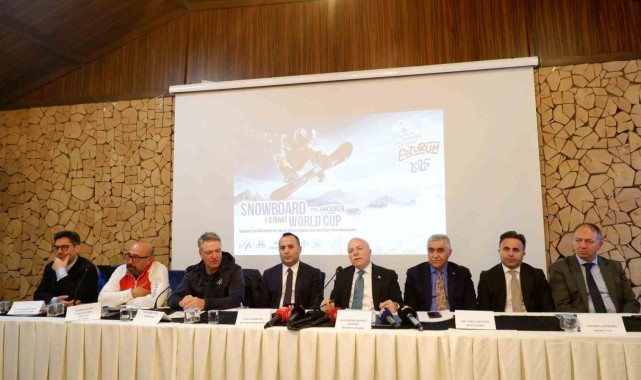 Erzurum Palandöken'de FIS Snowboard Cross World Cup Heyecanı