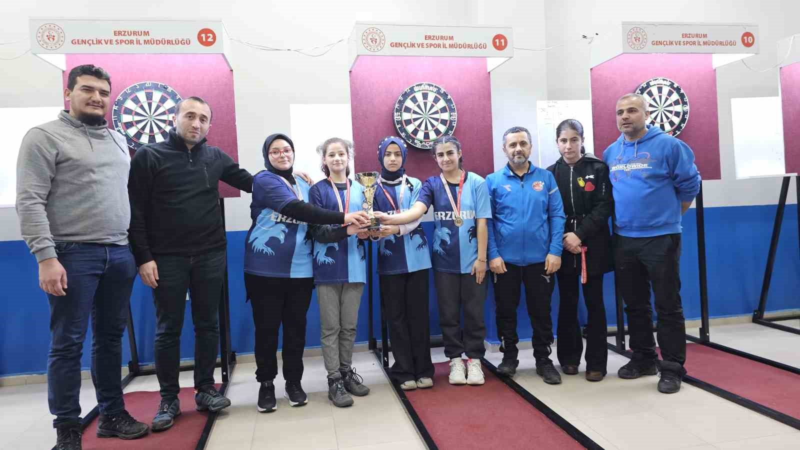 ERZURUM'DA OKUL SPORLARI DART İL BİRİNCİLİĞİ SONUÇLANDI