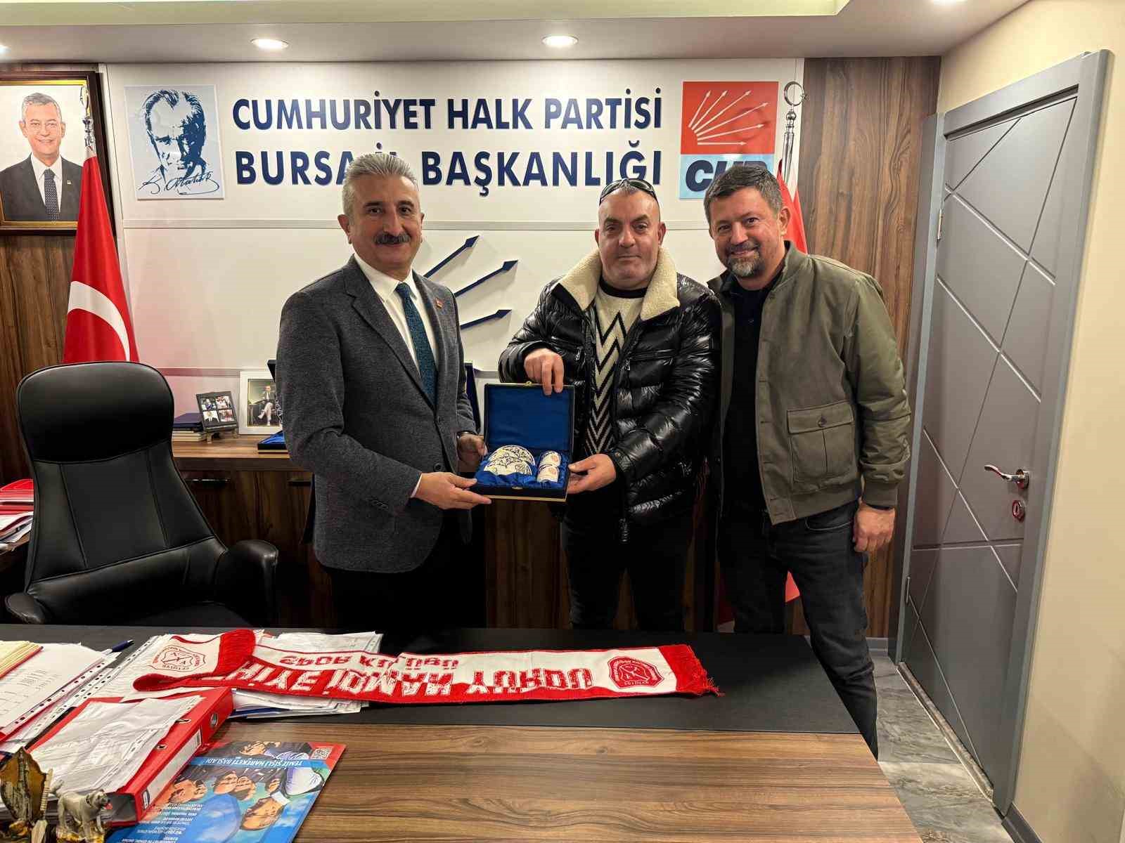 FETHİYE İDMAN YURDU CHP İL BAŞKANI NİHAT YEŞİLTAŞ’I ZİYARET ETTİ