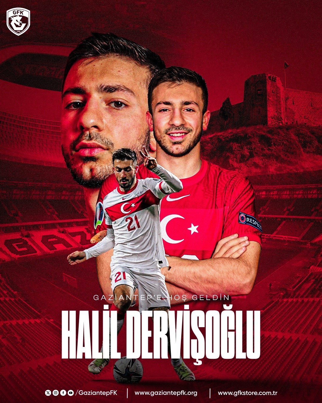GAZİANTEP FK, HALİL DERVİŞOĞLU'NU KADROSUNA KATTI