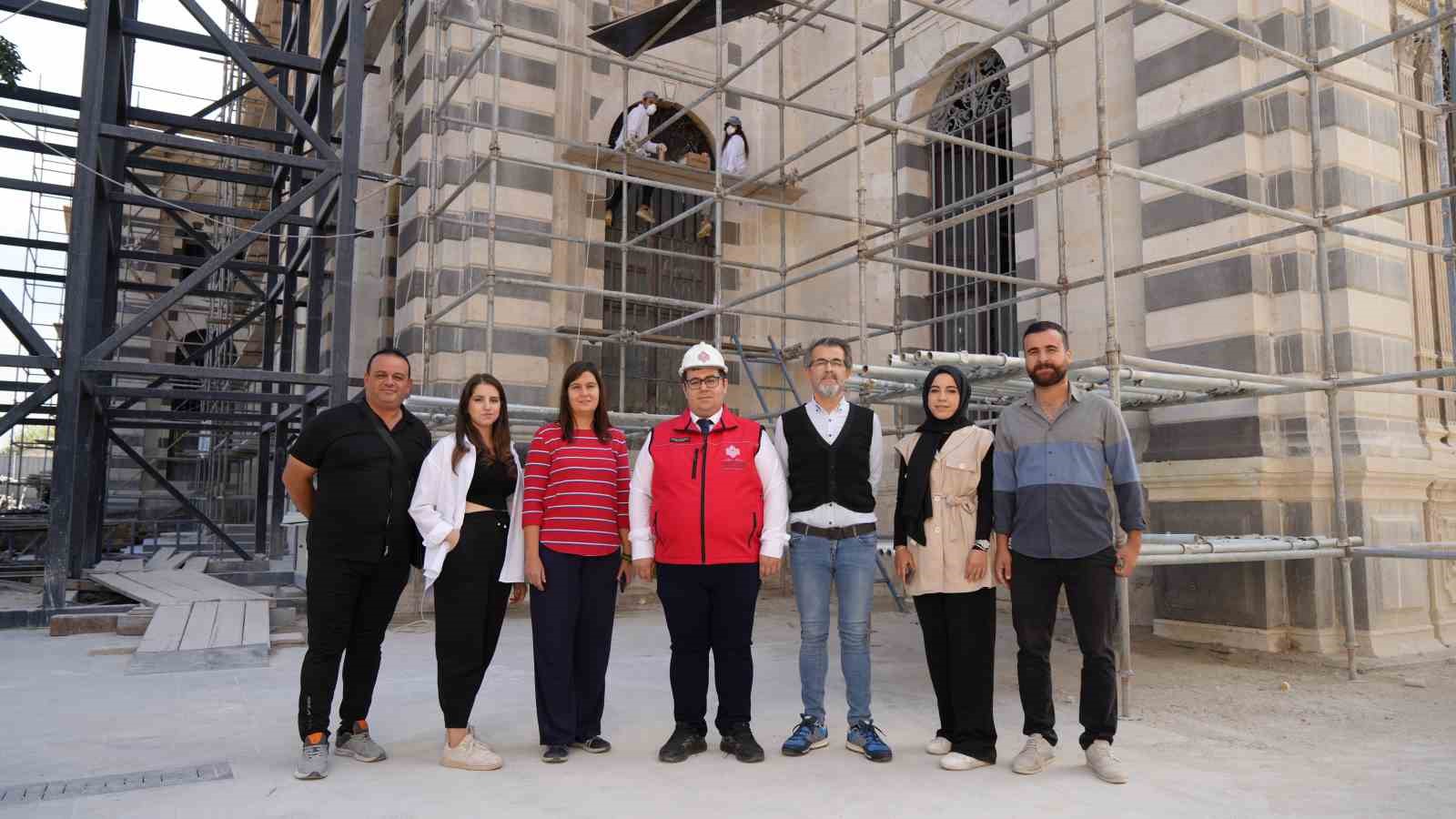 GAZİANTEP KURTULUŞ CAMİİ'NİN RESTORASYON ÇALIŞMALARI TAMAMLANMA AŞAMASINA GELDİ