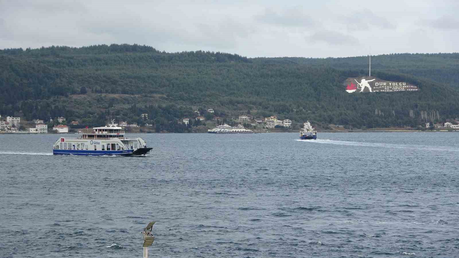 GÖKÇEADA VE BOZCAADA FERİBOT SEFERLERİ İPTAL EDİLDİ