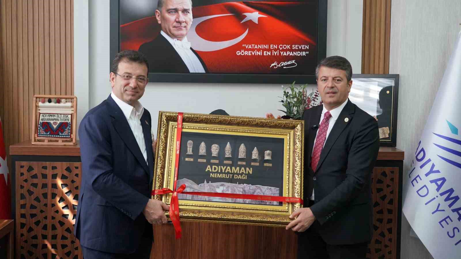 İMAMOĞLU, ADIYAMAN BELEDİYE BAŞKANI TUTDERE'Yİ ZİYARET ETTİ