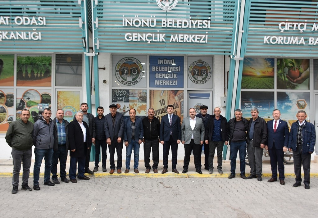 İNÖNÜ İLÇESİ MAHALLE MUHTARLARI BELEDİYE BAŞKANIYLA BULUŞTU!