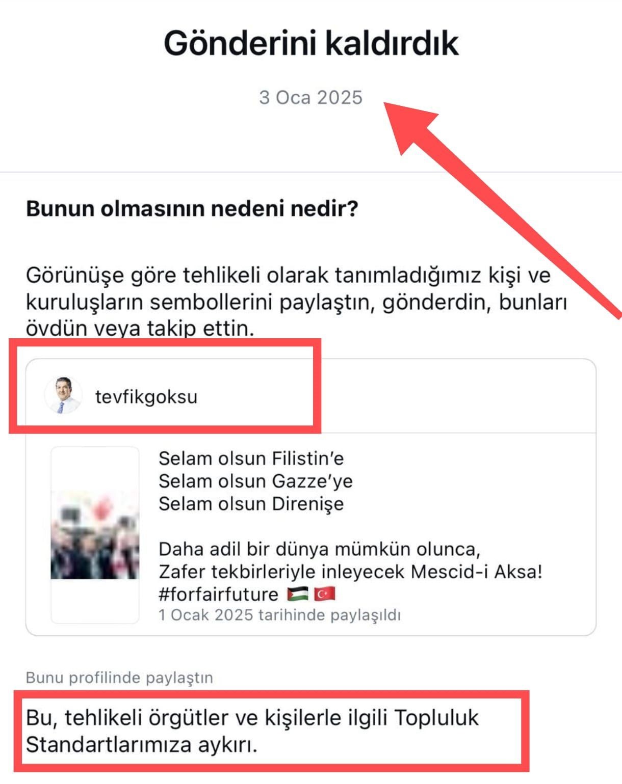 INSTAGRAM, FİLİSTİN'E YAPILAN DESTEK PAYLAŞIMINI ENGELLEDİ