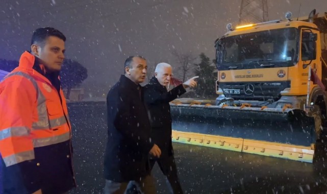 İstanbul Valiliği Karla Mücadele Denetimlerinde