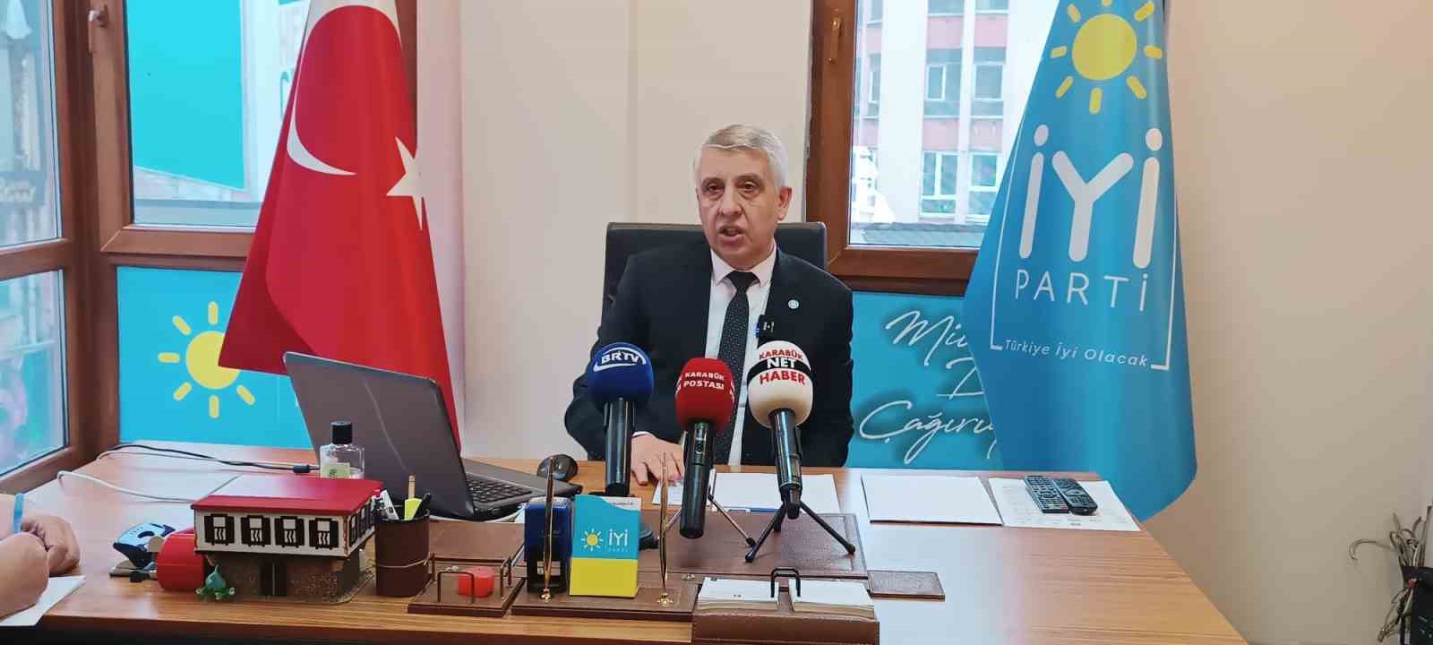 İYİ PARTİ KARABÜK İL BAŞKANI GÖREVİNDEN İSTİFA ETTİ
