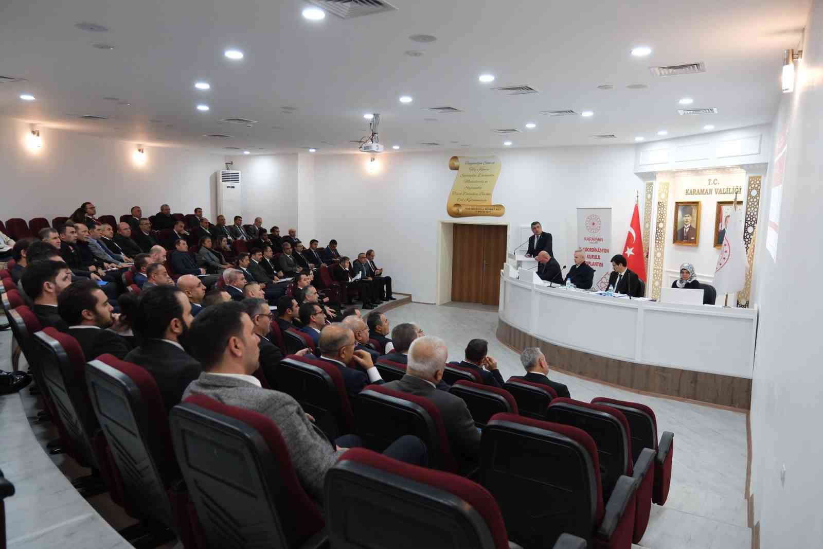 KARAMAN’DA KAMU YATIRIMLARI DEĞERLENDİRİLDİ