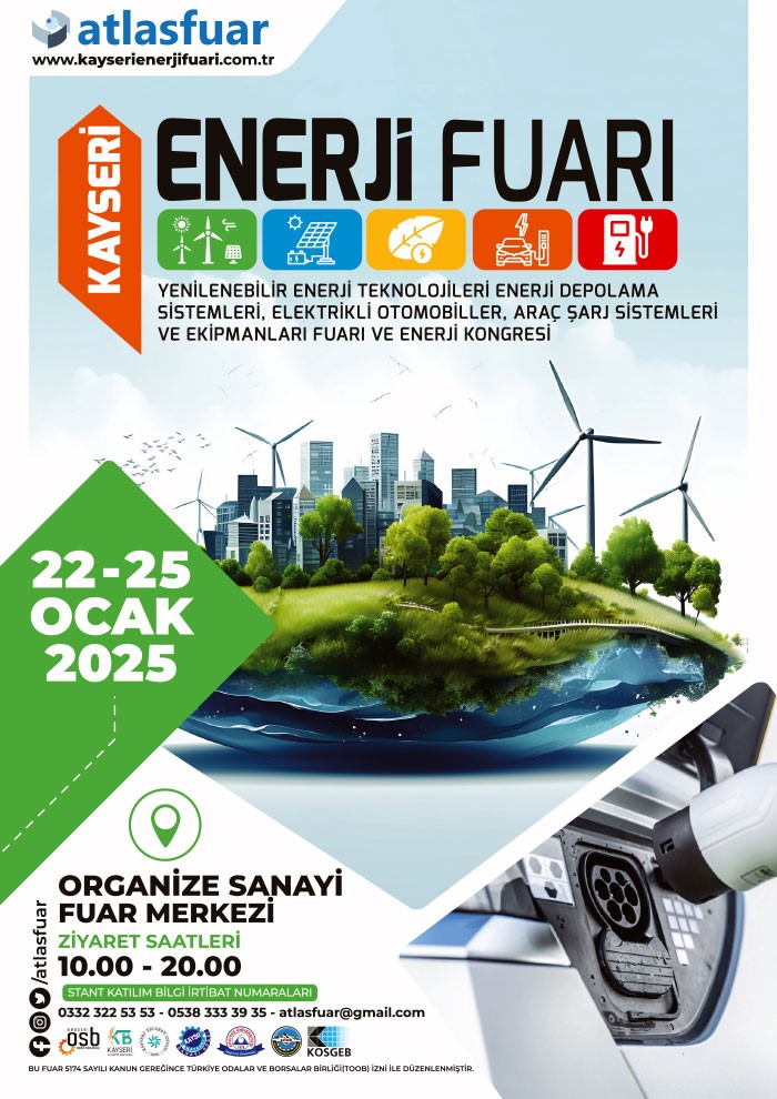 KAYSERİ'DE YENİLENEBİLİR ENERJİ FUARI VE KONGRESİ BAŞLIYOR