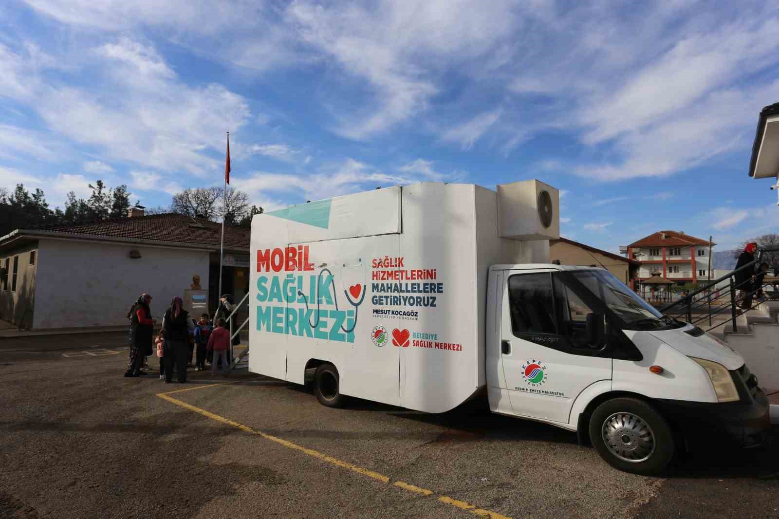 KEPEZ BELEDİYESİ BAŞKÖY MAHALLESİ ÇOCUKLARINA MOBİL SAĞLIK HİZMETİ SUNUYOR