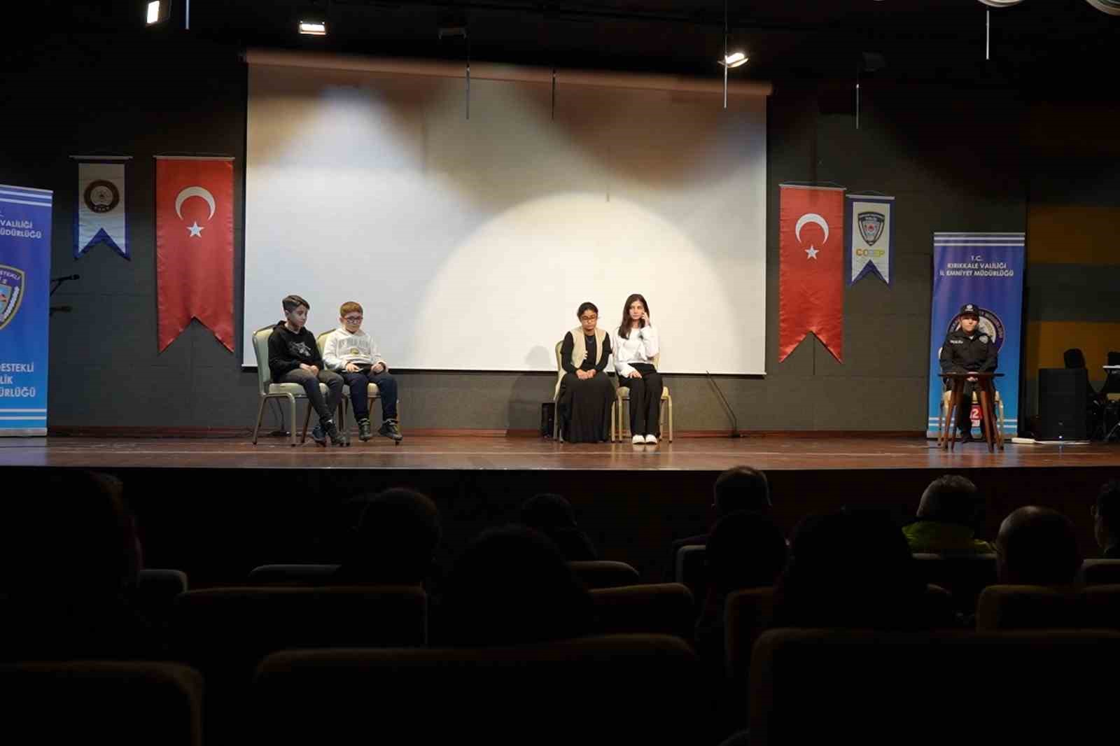 KIRIKKALE İL EMNİYET MÜDÜRLÜĞÜ ÇOCUKLAR İÇİN TİYATRO ETKKİNLİĞİ