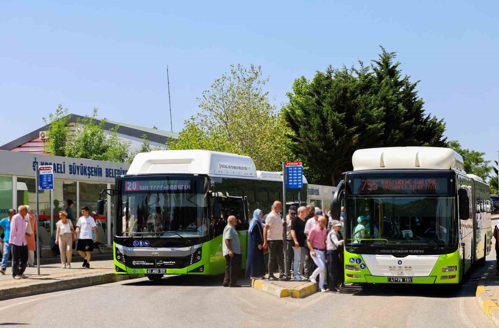 KOCAELİ’DE ULAŞIMPARK A.Ş. OTOBÜSLERİ REKOR TAŞIMA YAPTI