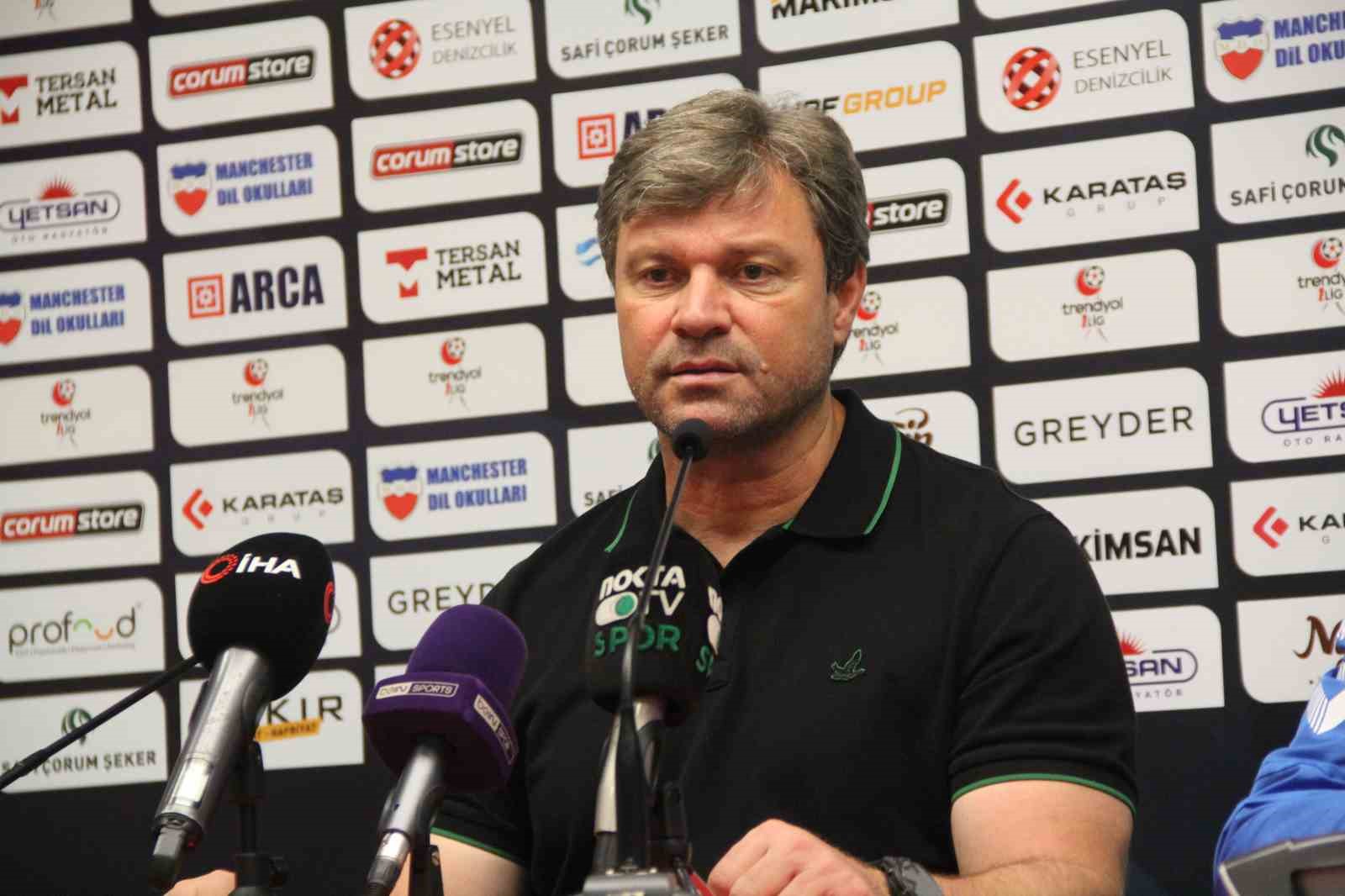 KOCAELİSPOR TEKNİK DİREKTÖRÜ ERTUĞRUL SAĞLAM, ÇORUM FK MAÇI SONRASI AÇIKLAMALARDA BULUNDU