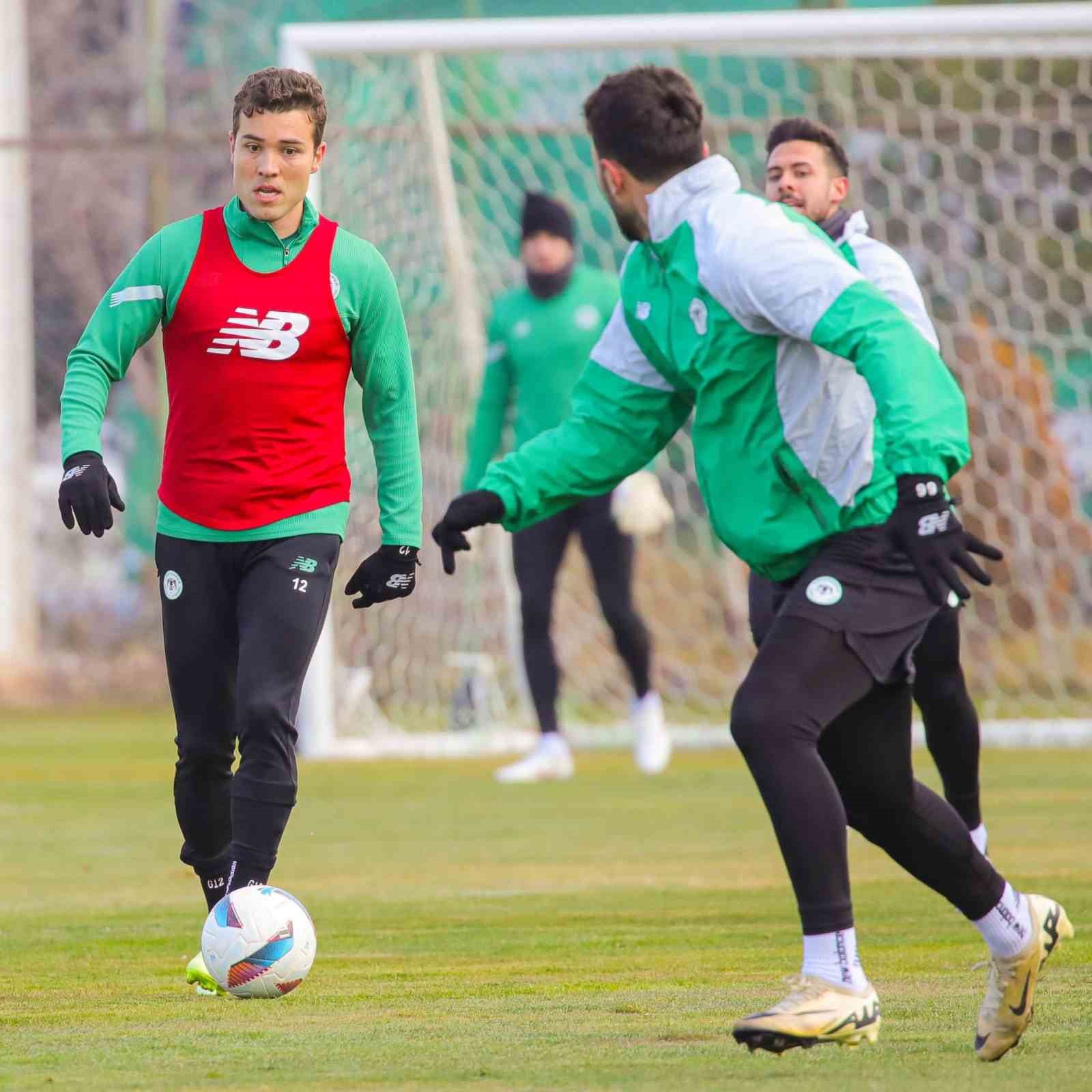 KONYASPOR, ALANYASPOR MAÇI HAZIRLIKLARINA DEVAM EDİYOR