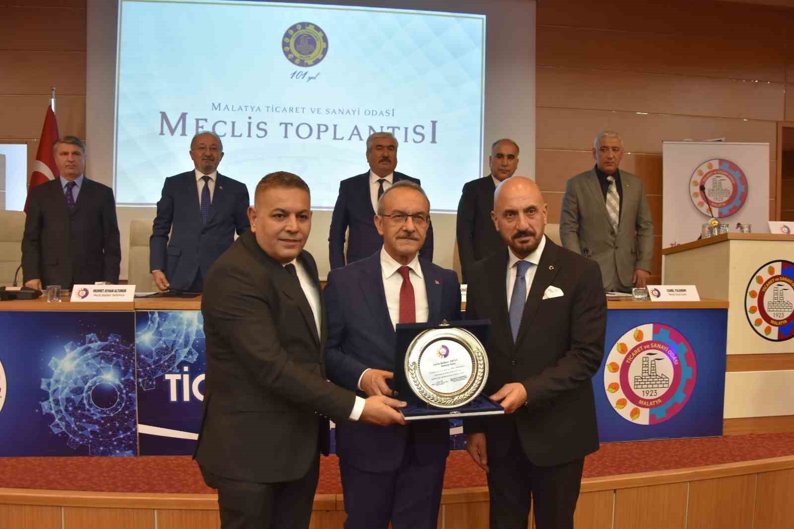 MALATYA TİCARET VE SANAYİ ODASI MECLİS TOPLANTISINDA VALİ YAVUZ’UN EKONOMİK CANLANMA VURGUSU