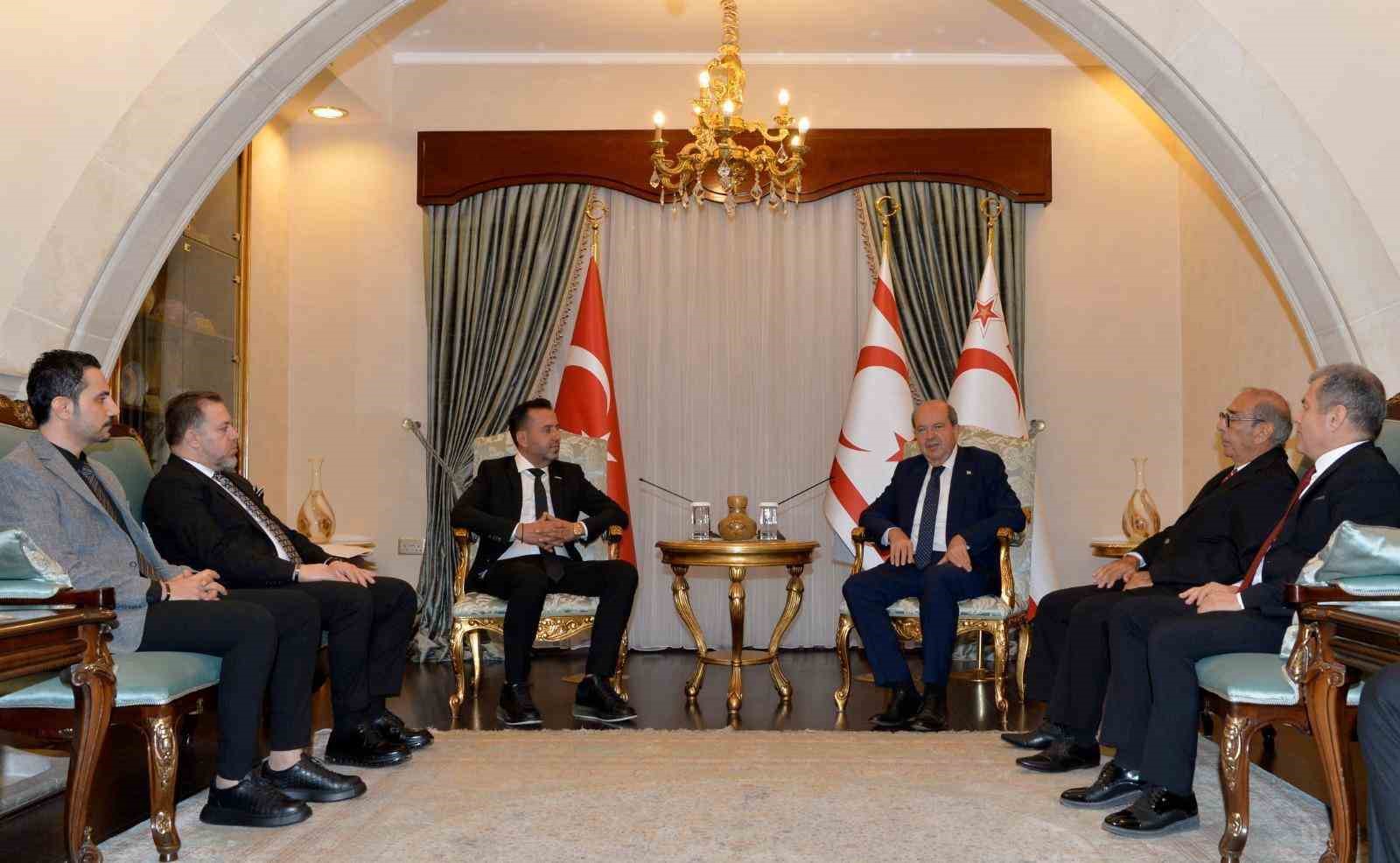 MERSİN GİAD YÖNETİMİ KKTC CUMHURBAŞKANI İLE BULUŞTU