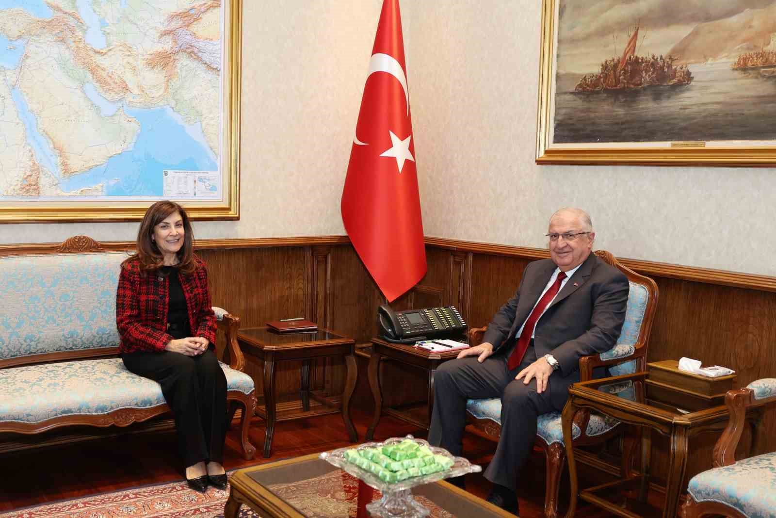 MİLLî SAVUNMA BAKANI GÜLER, SLOVENYA BÜYÜKELÇİSİNİ KABUL ETTİ