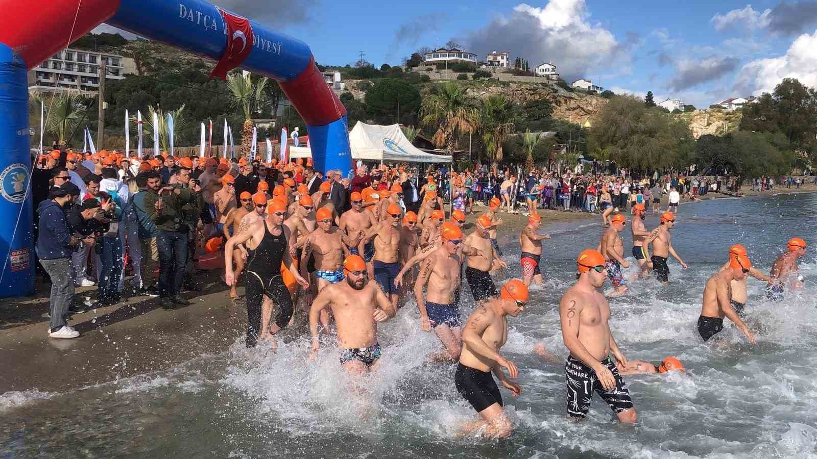 MUĞLA’NIN DATÇA İLÇESİNDE 19. AÇIK KIŞ YÜZME MARATONU