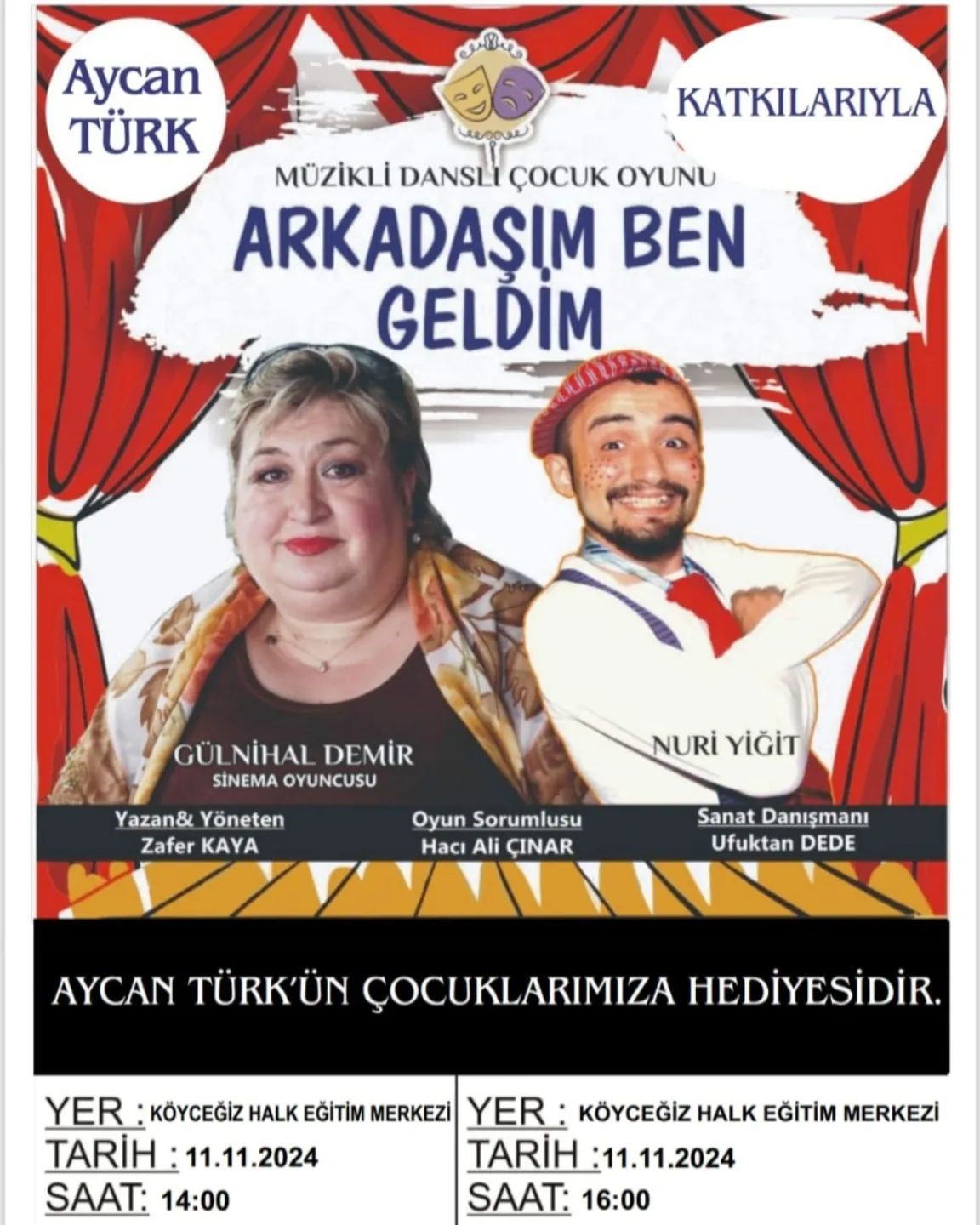 MUĞLA’NIN KÖYCEĞİZ İLÇESİNDE ÇOCUKLAR TİYATRO İLE BULUŞUYOR