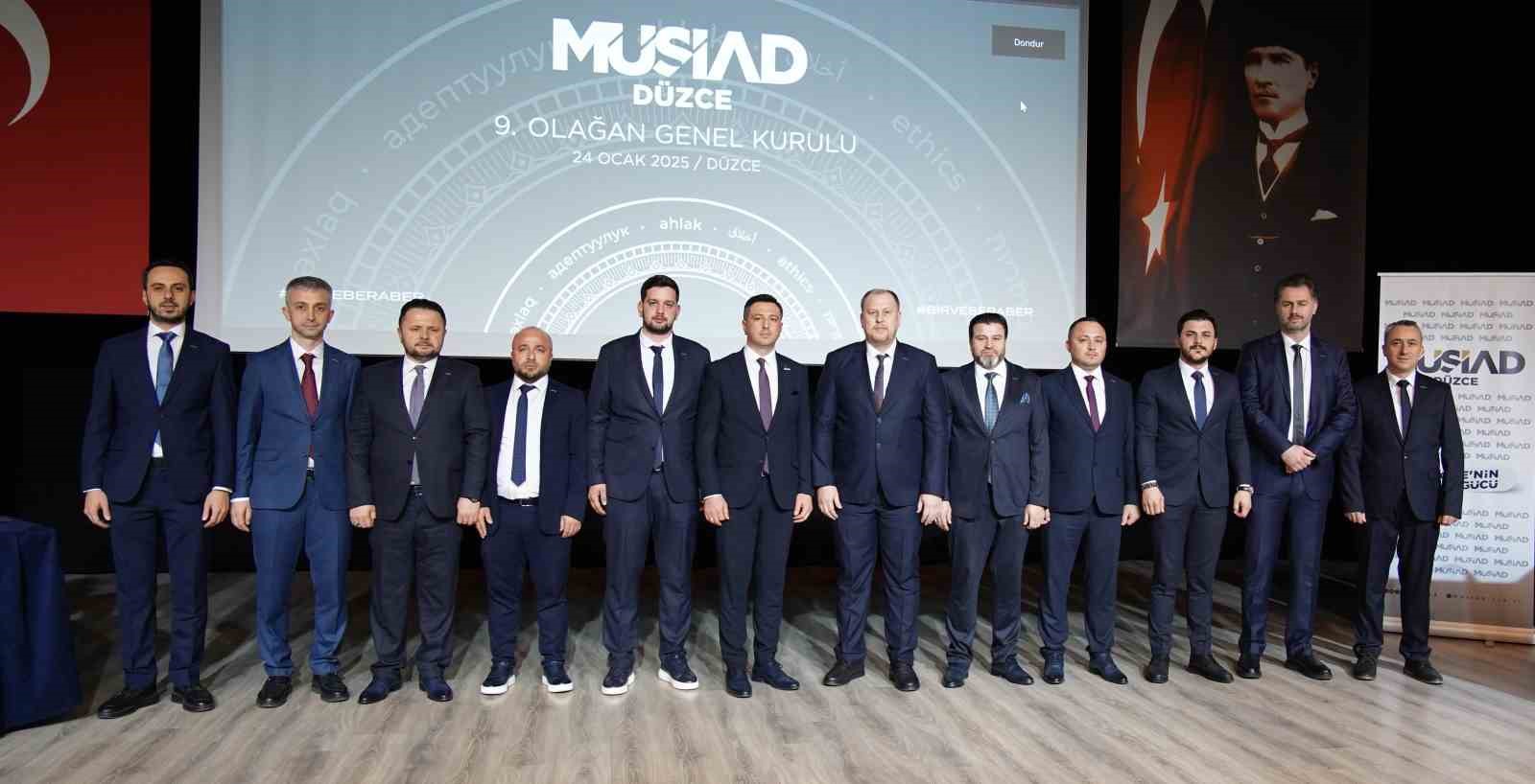 MÜSİAD DÜZCE ŞUBESİNDE YENİDEN BAŞKAN SEÇİLDİ
