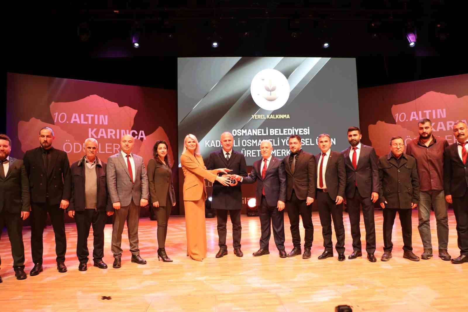 OSMANELİ BELEDİYESİ YEREL KALKINMA PROJESİ ÖDÜL ALDI