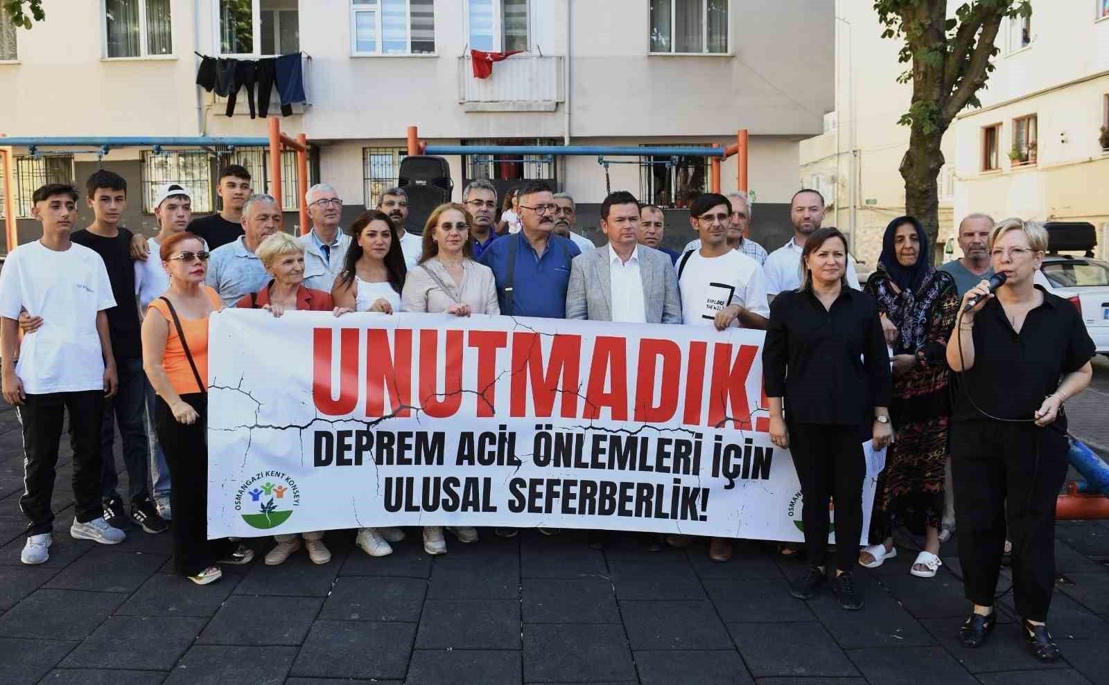 OSMANGAZİ KENT KONSEYİ BAŞKANI: BURSA'DA DEPREME HAZIRLIKLI OLMALIYIZ