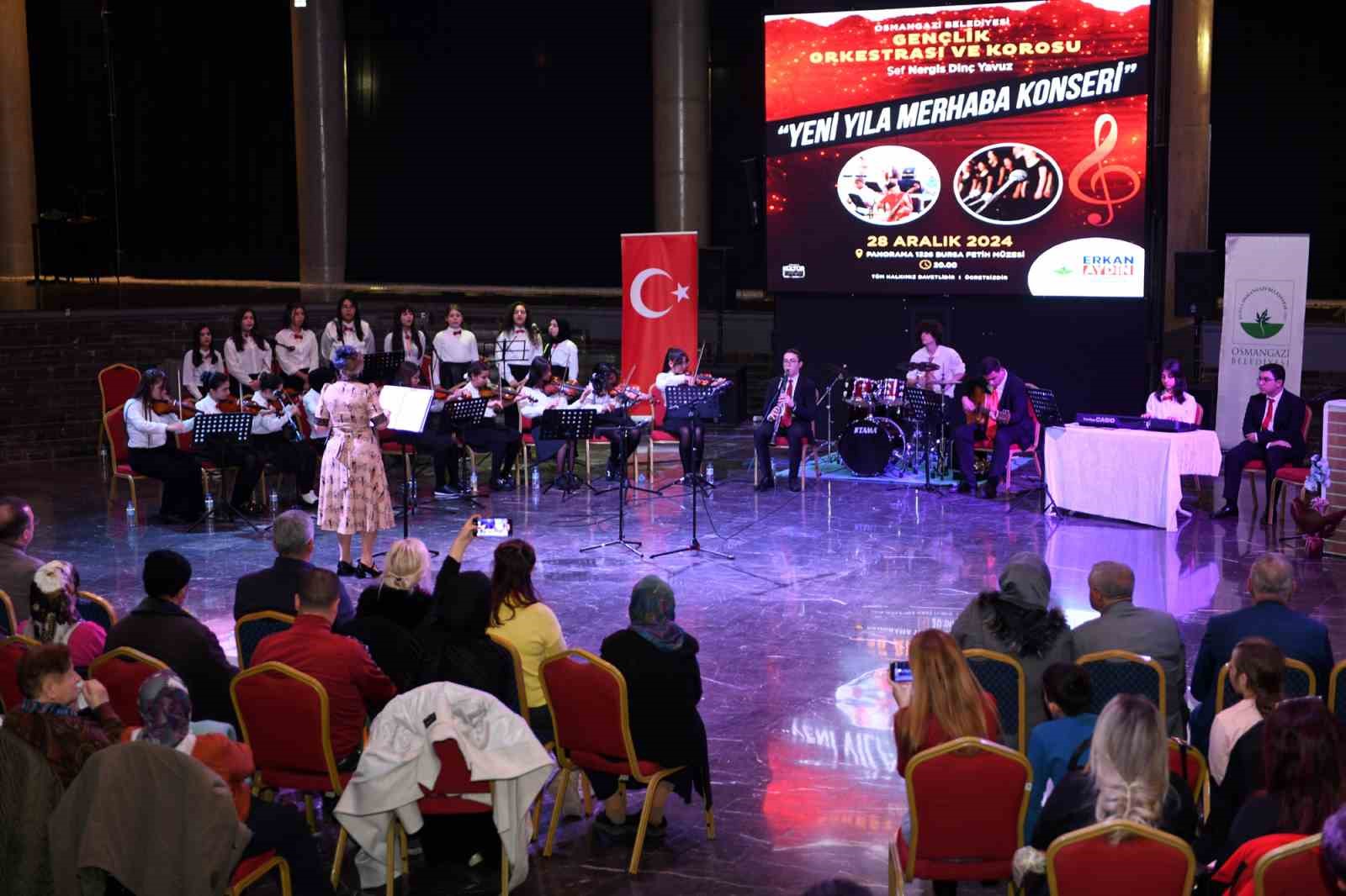 OSMANGAZİ’DE GENÇLİK ORKESTRASI VE KOROSU’NDAN UNUTULMAZ YENİ YIL KONSERİ