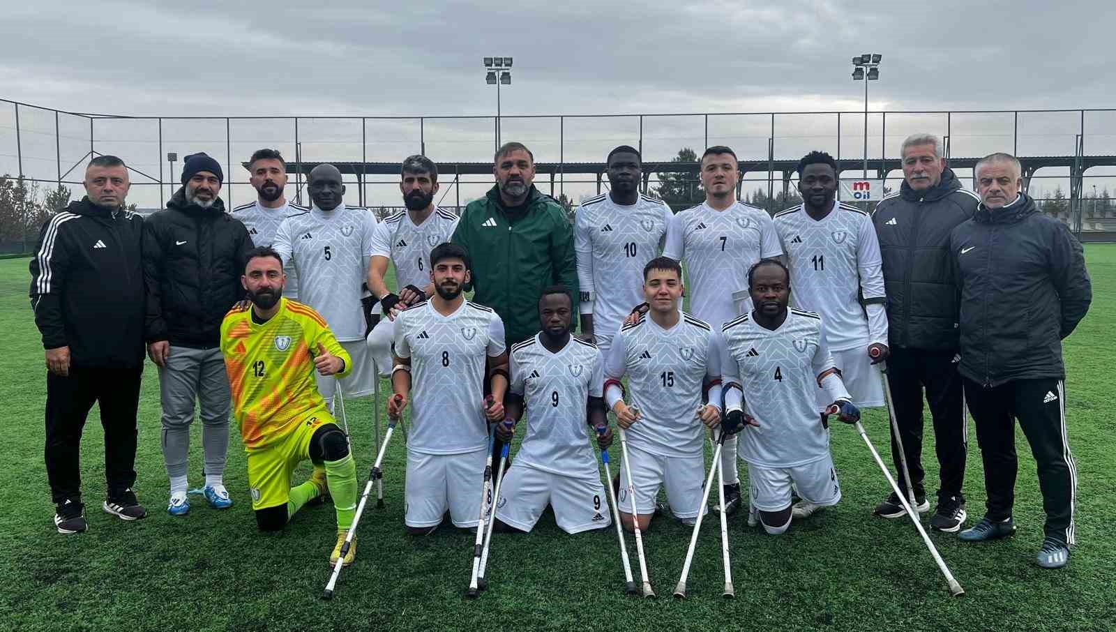ŞAHİNBEY BELEDİYE SPOR KULÜBÜ AMPUTE FUTBOL TAKIMI DEPLASMANDA TSK REHABİLİTASYON MERKEZİ'Nİ YENDİ