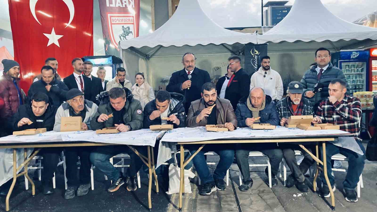 SAMSUN TANITIM GÜNLERİ'NDE BAFRA PİDESİ YARIŞMASI