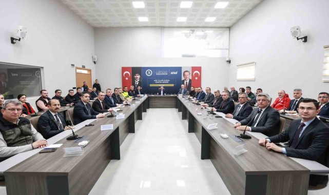 Samsun'da Afet ve Acil Durumlarla İlgili Toplantı Yapıldı