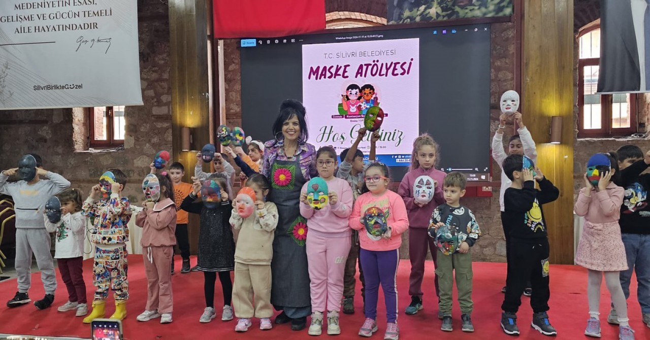 SİLİVRİ BELEDİYESİ ÇOCUKLARA MASKE ATÖLYESİ DÜZENLEDİ