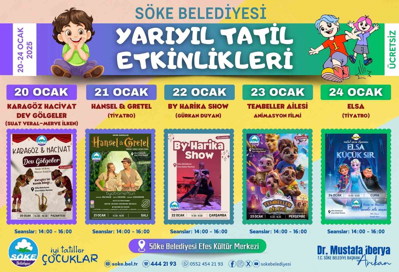 SÖKE BELEDİYESİ ÇOCUKLARA KEYİFLİ ANLAR YAŞATACAK