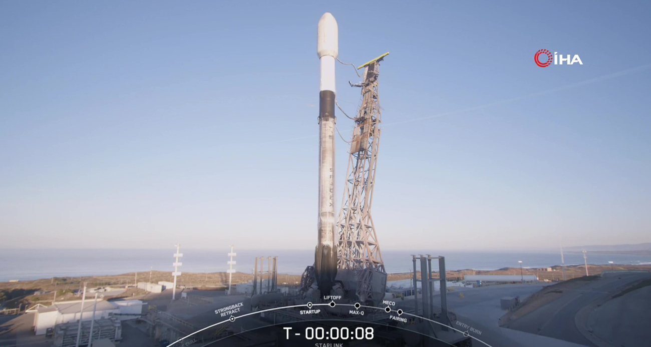 SPACEX, STARLİNK UYDULARINI YÖRÜNGEYE FIRLATMAYA DEVAM EDİYOR
