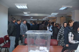 AK PARTİ SİNOP İL BAŞKANLIĞI SEÇİMLERİ ÖNCESİ TEMAYÜL YOKLAMASI DÜZENLENDİ