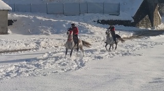 AŞKALE'DE CİRİT ATLARI KIŞ ANTRENMANLARINA BAŞLADI