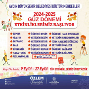 AYDIN BÜYÜKŞEHİR BELEDİYESİ’NDEN ÜCRETSİZ ETKİNLİKLER DEVAM EDİYOR