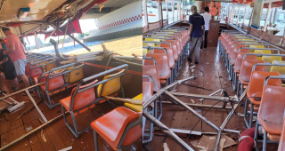BANGKOK'TA CHAO PHRAYA NEHRİ'NDE TEKNE ÇARPIŞMASI