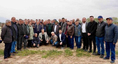 Baybatur, Saruhanlı'da zirai don zarar gören üzüm bağlarını inceledi