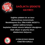 ECZANE SOYGUNU AYDIN’DA KINAMA