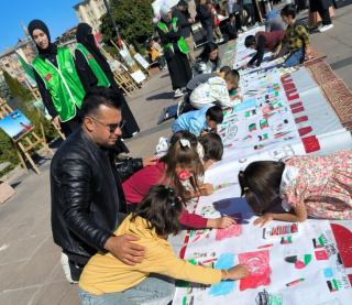 ERZURUM ASH İL MÜDÜRLÜĞÜ ÇOCUKLARINDAN ANLAMLI DESTEK: GAZZE İÇİN ÇİZİM ETKİNLİĞİ