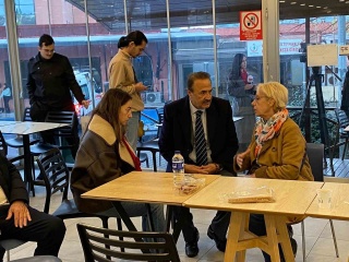ESKİ BAKAN MEHMET SEVİGEN, EDİP AKBAYRAM'I ZİYARET ETTİ