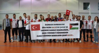 Filistinli Çocukları Anmak İçin Düzenlenen Voleybol Turnuvası