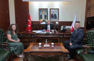 GAZİ SÜLEYMAN EFE VALİ AKSOY'U ZİYARET ETTİ