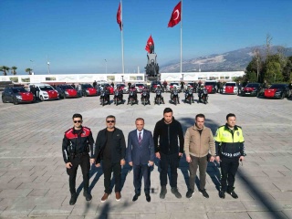 İSKENDERUN İLÇE EMNİYET MÜDÜRLÜĞÜNE 23 YENİ ARAÇ TANITILDI