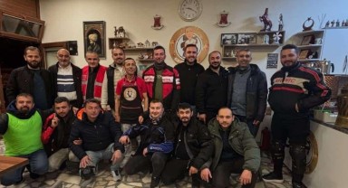 Kahveci Ali'ye Yapılan Motorcu Grubu Ziyareti